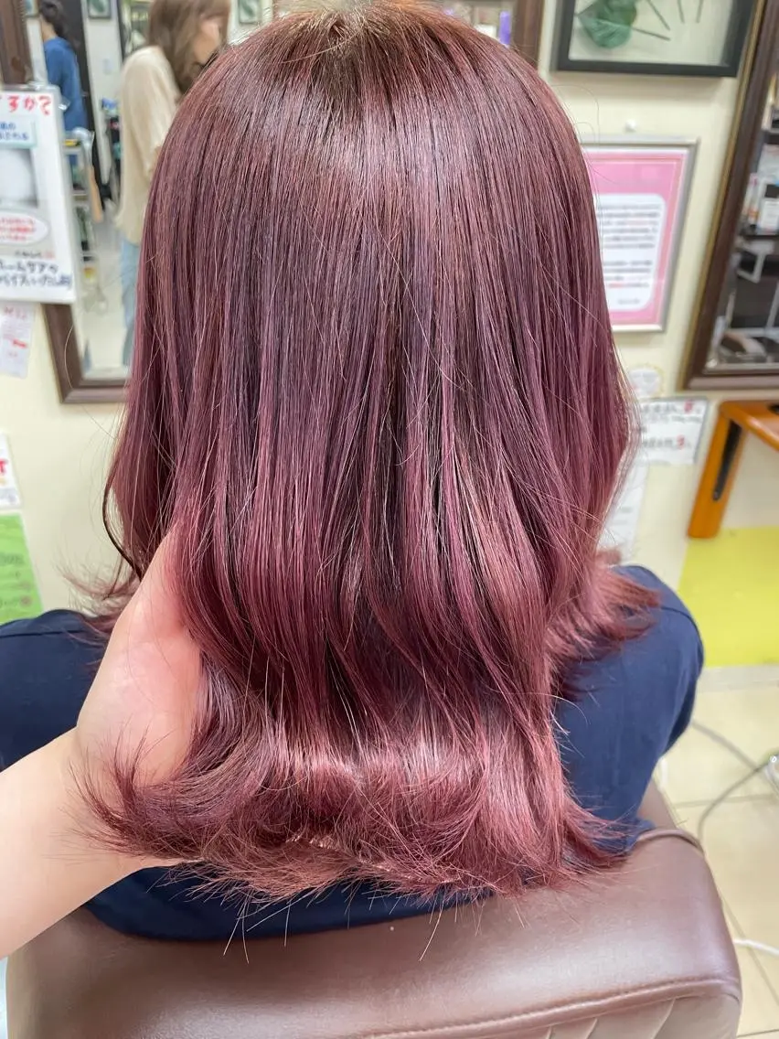 【🍓髪質改善カラー＋ドライカット＋薬剤除去ケア＋中和トリートメント🍓】の写真