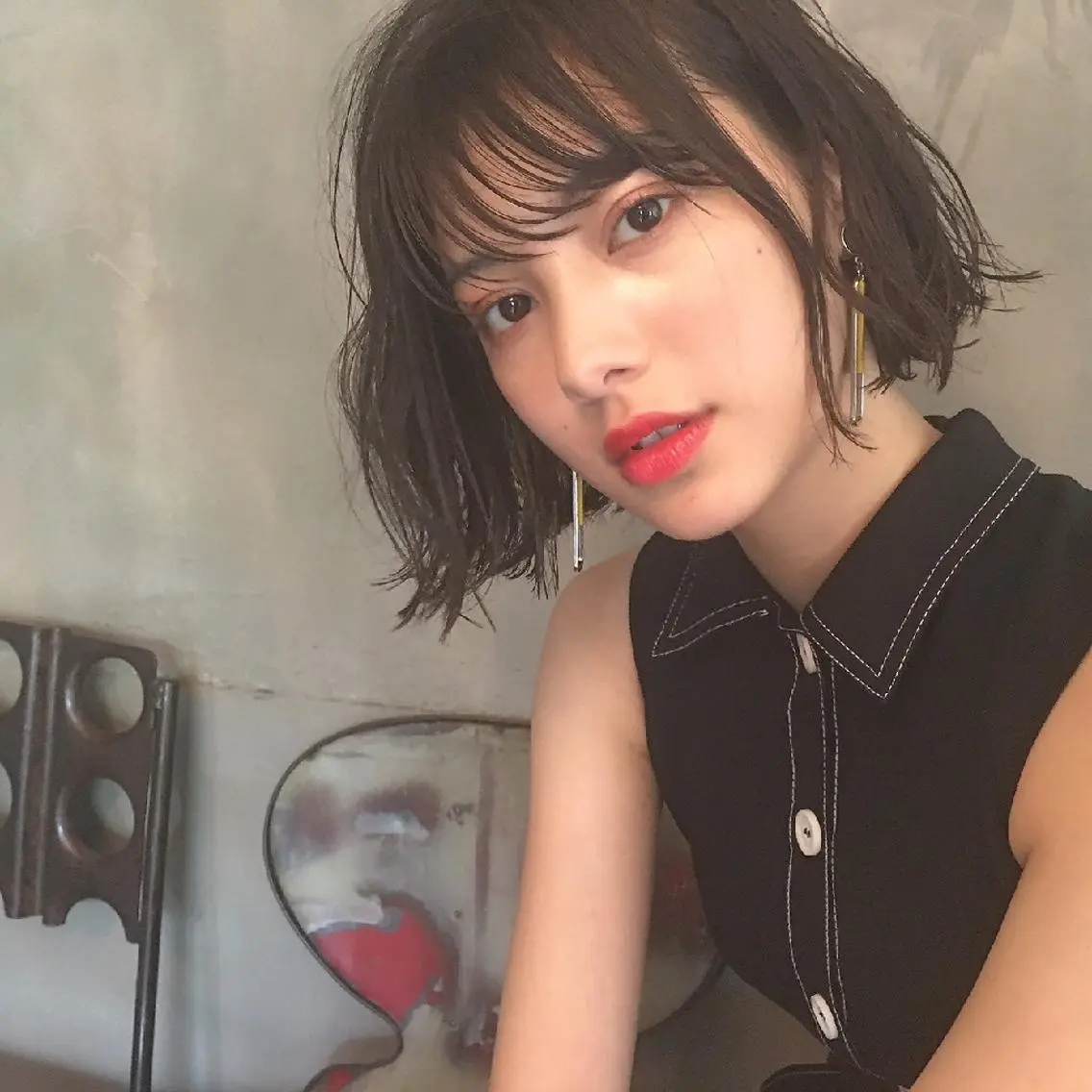 ショート カラー ボブ 外ハネヘア ショート、ボブの達人 東康介✨のヘアスタイル
