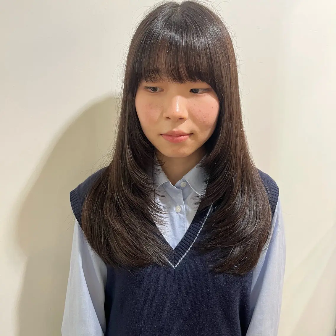 ロング レイヤーカット ロング やまき さきねのヘアスタイル