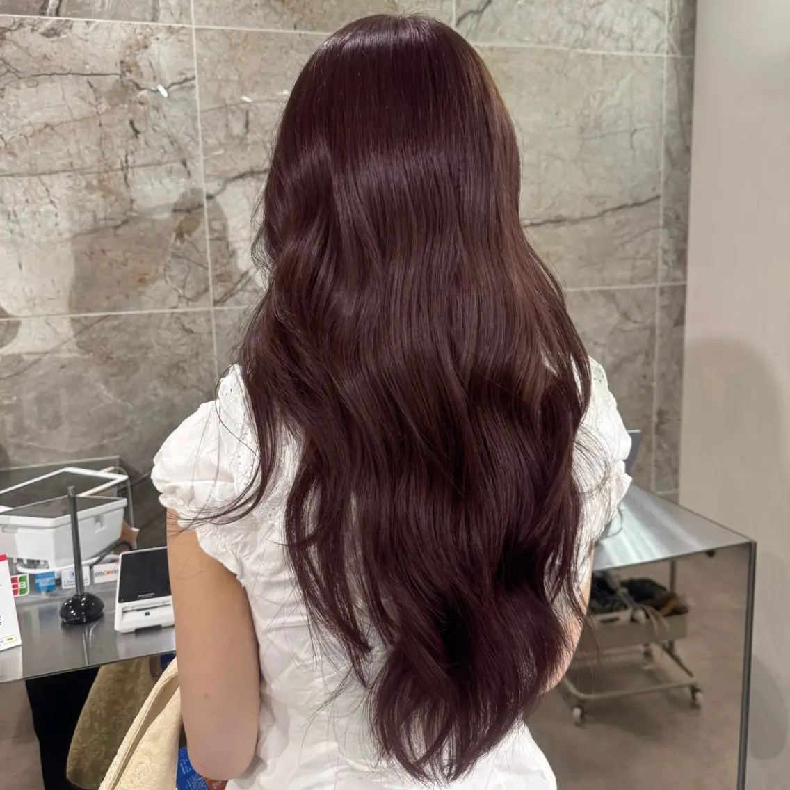 ロング カラー カット ヘアカラー トリートメント 🎀レイヤー×透明感 ×髪質改善🎀米田のヘアスタイル