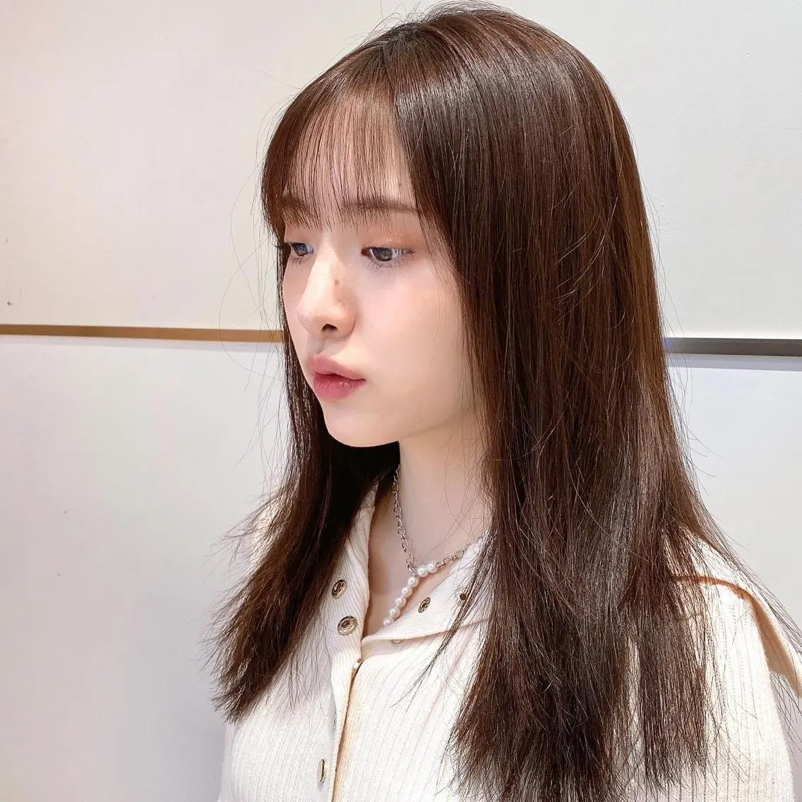 セミロング カット ヘアカラー トリートメント 韓国くびれレイヤー 🇰🇷はづきのヘアスタイル