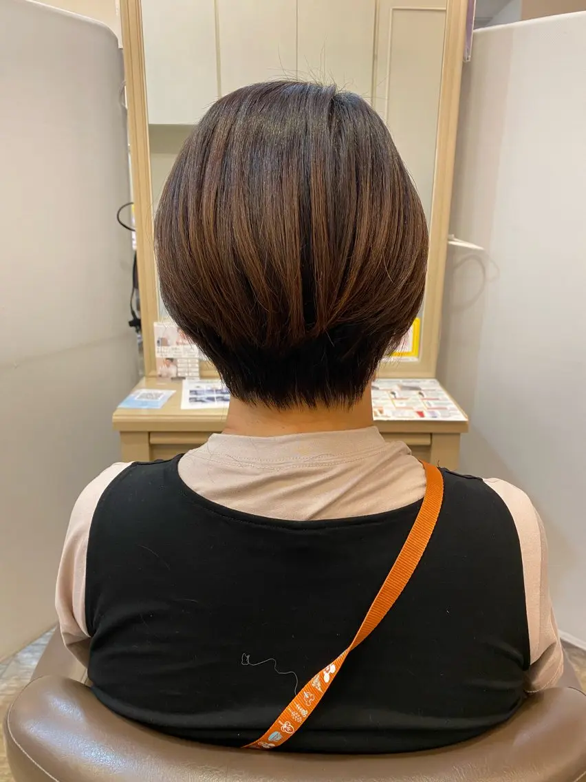 ショート ショートヘア 長嶋 花梨のヘアスタイル