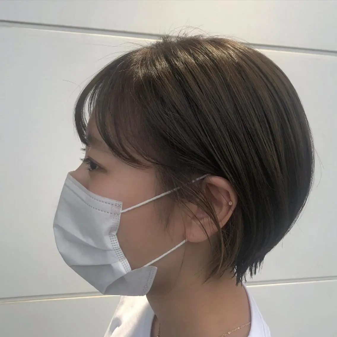 ショート カラー 丸みショート ショートヘア カット ヘアカラー トリートメント カトウ ユウカのヘアスタイル