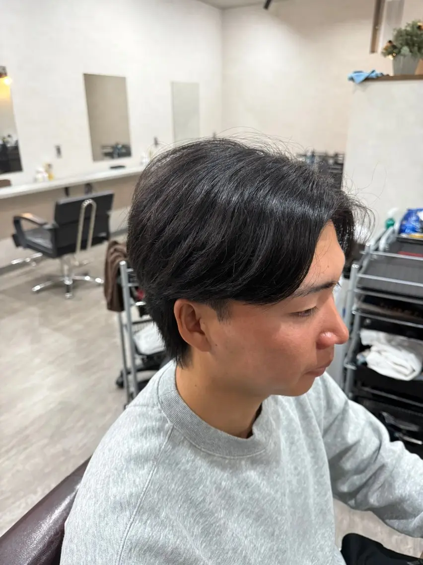 メンズ センターパート 山田 聖也のヘアスタイル