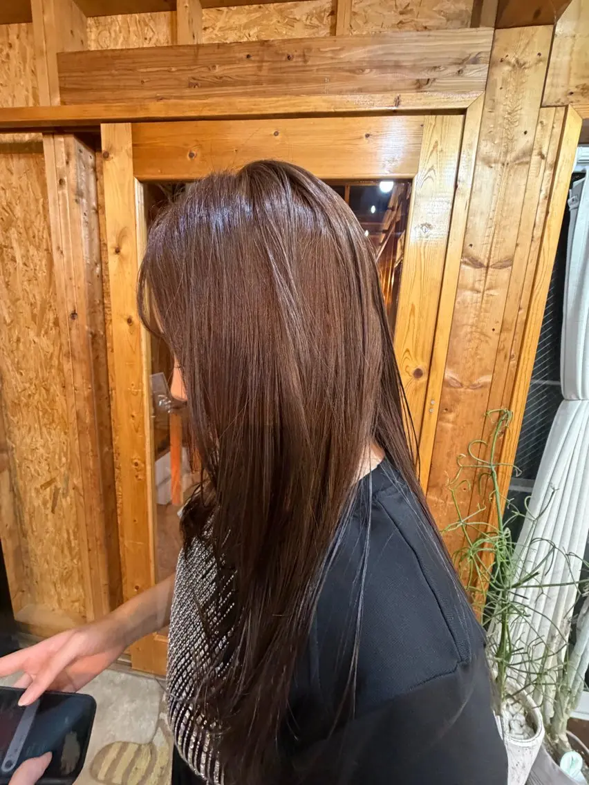 【施術時間:約2時間】🍒*˖°透明感抜群🍒ワンカラー+ バイカルテ3STEP🫧🫧トリートメント🩵ྀིの写真