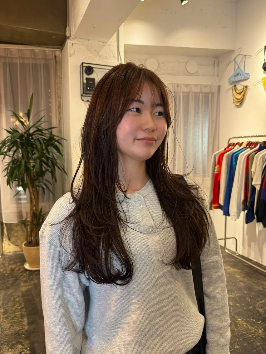 ロング カラー ヘアカラー トリートメント 池田 早希のヘアスタイル