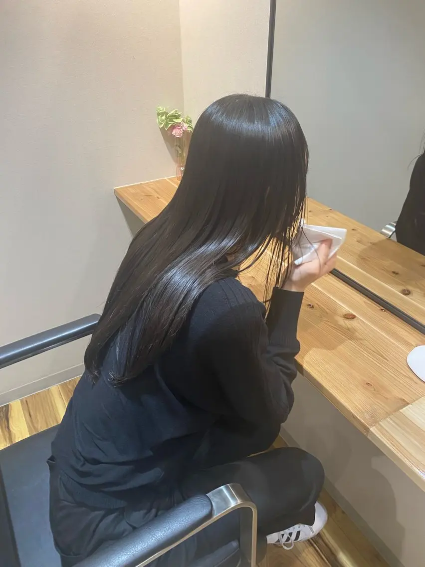 【梅雨時期大人気】髪質改善TOKIO熱インカラミ縮毛矯正★カット付14900円★の写真