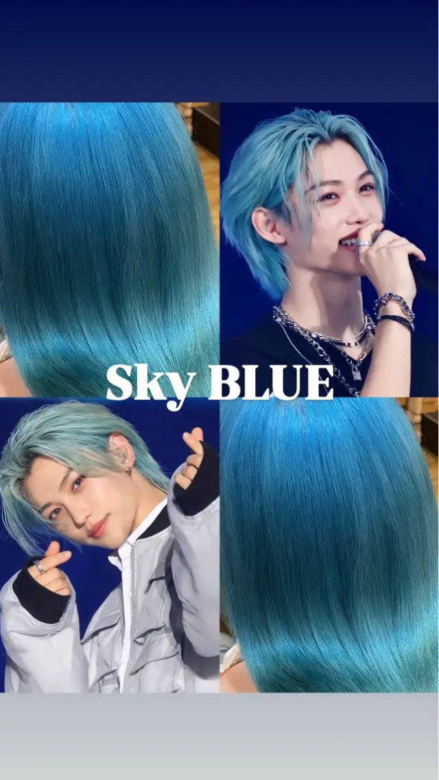 ロング カラー ブルーカラー ヘアカラー トリートメント 髪質改善| ブリーチ 絹髪🦋shukaのヘアスタイル