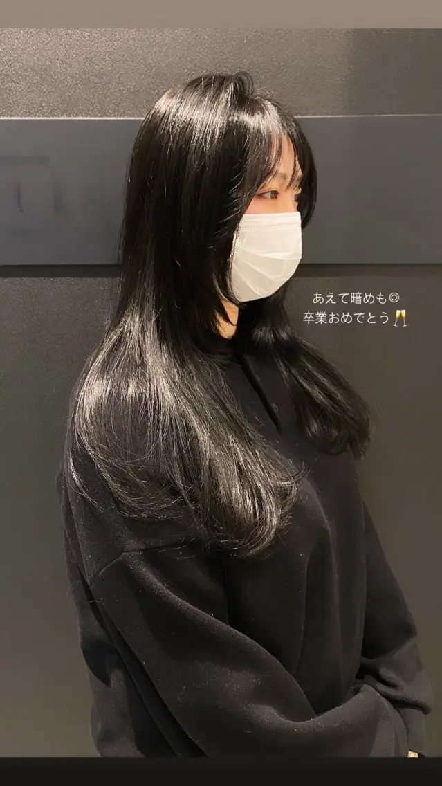 ロング カラー 卒業式のヘアスタイル カット ヘアカラー トリートメント mai / linoah˚✧のヘアスタイル