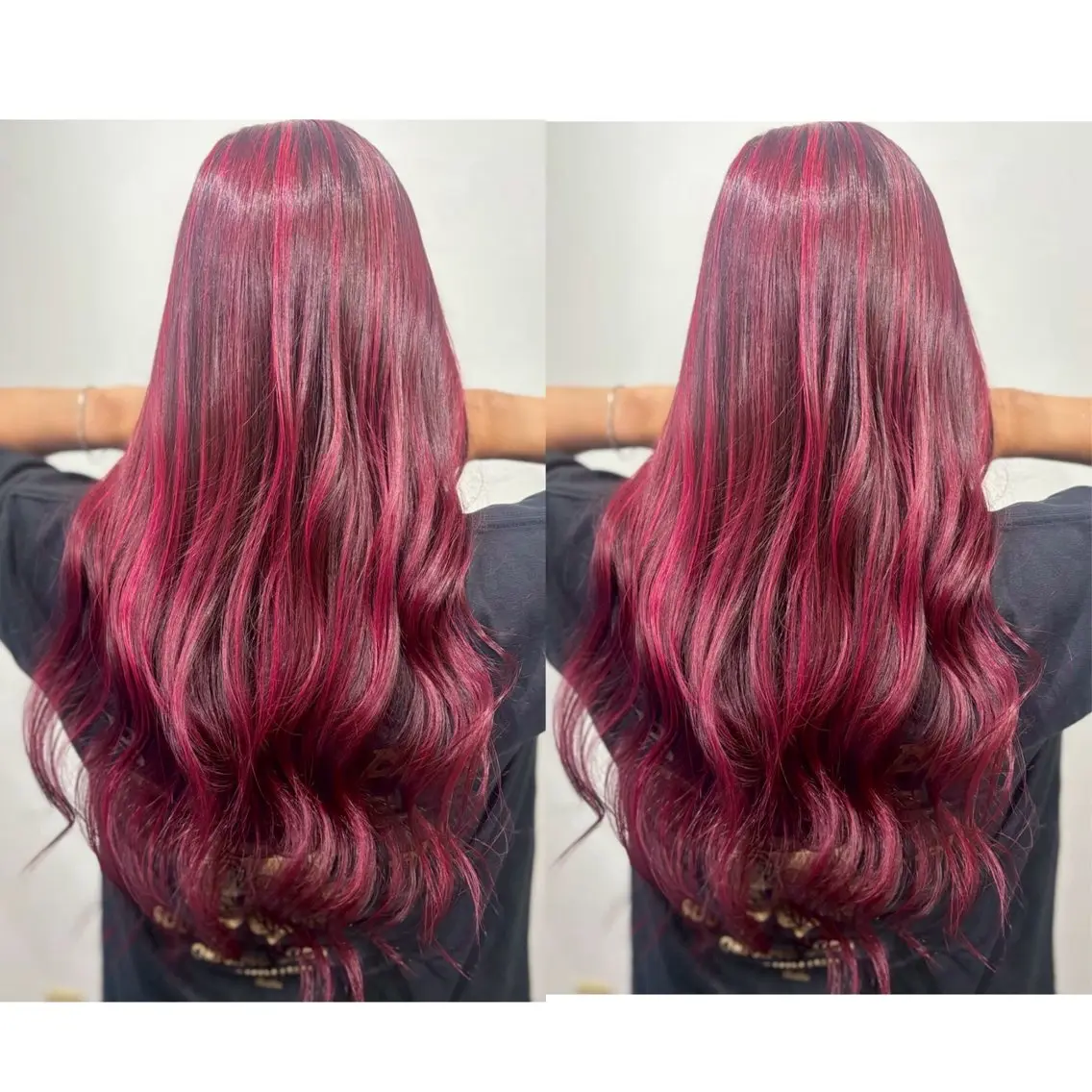 ロング カラー 切っぱなし💇‍♀️ イヤリング🎨龍之介のヘアスタイル