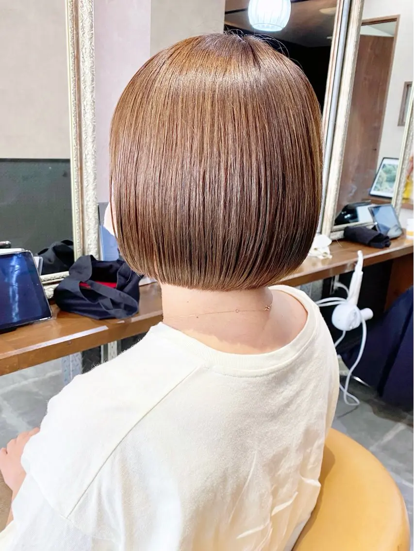 ミディアム カラー enx academyのヘアスタイル