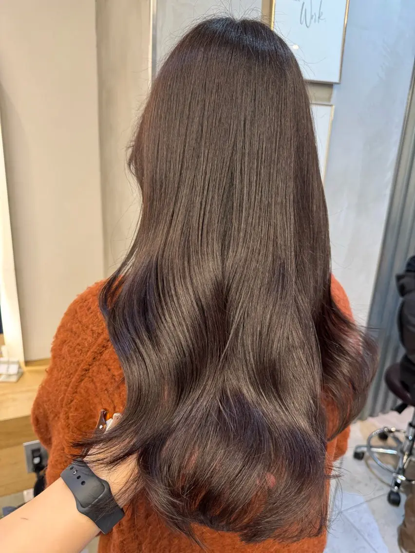 ロング ラベンダーベージュ カット ヘアカラー トリートメント ♡可愛い艶髪特化♡ 艶髪先生のヘアスタイル