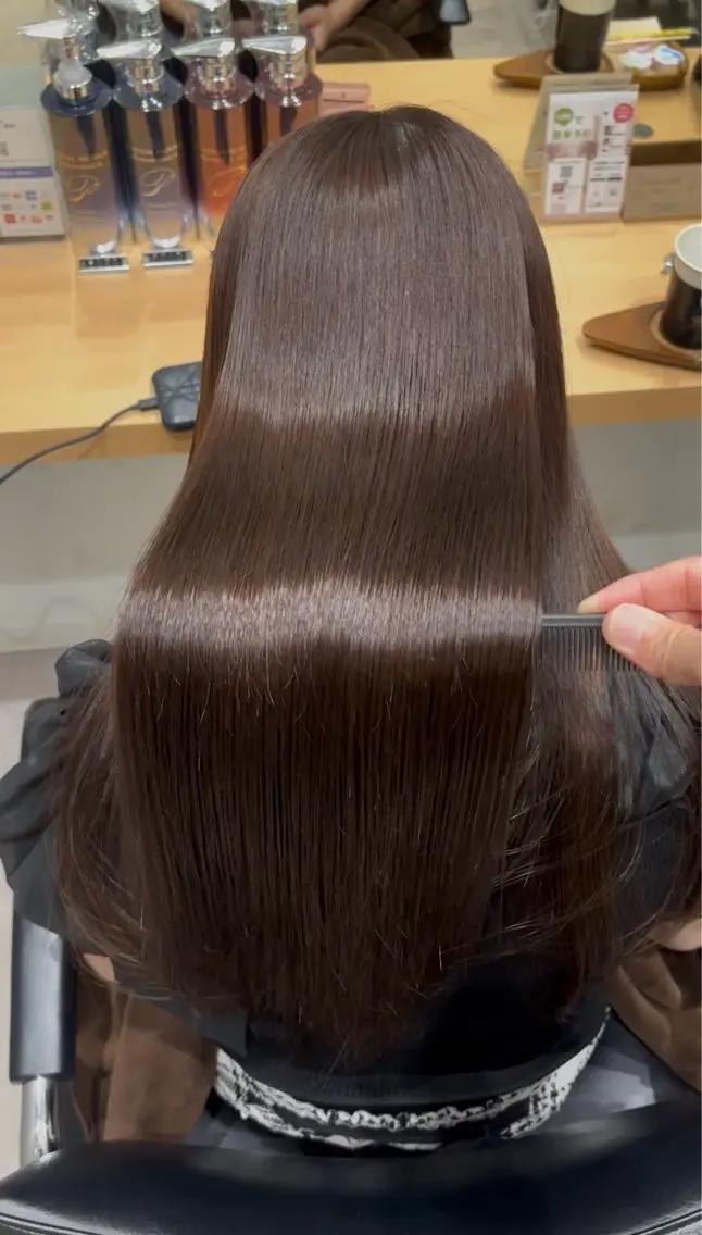 ロング 髪質改善 トリートメント トリートメント ヘッドスパ 髪質改善ヘアケア 艶髪特化/上田のヘアスタイル