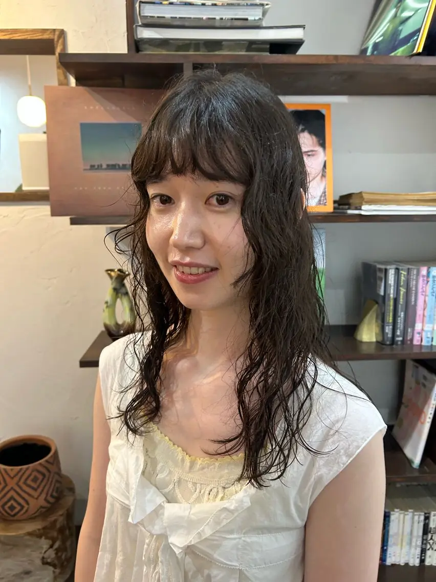 セミロング カット パーマ トリートメント MOMOKA💫 YARD【学芸大学】のヘアスタイル