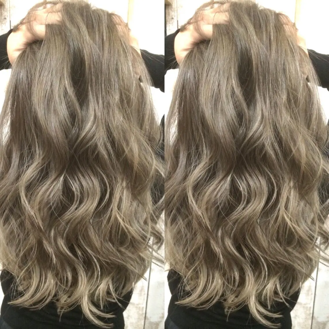ロング カラー ベージュカラー ハイライトカラー 3Dハイライト ハイライト ヘアカラー トリートメント 井上 一平のヘアスタイル