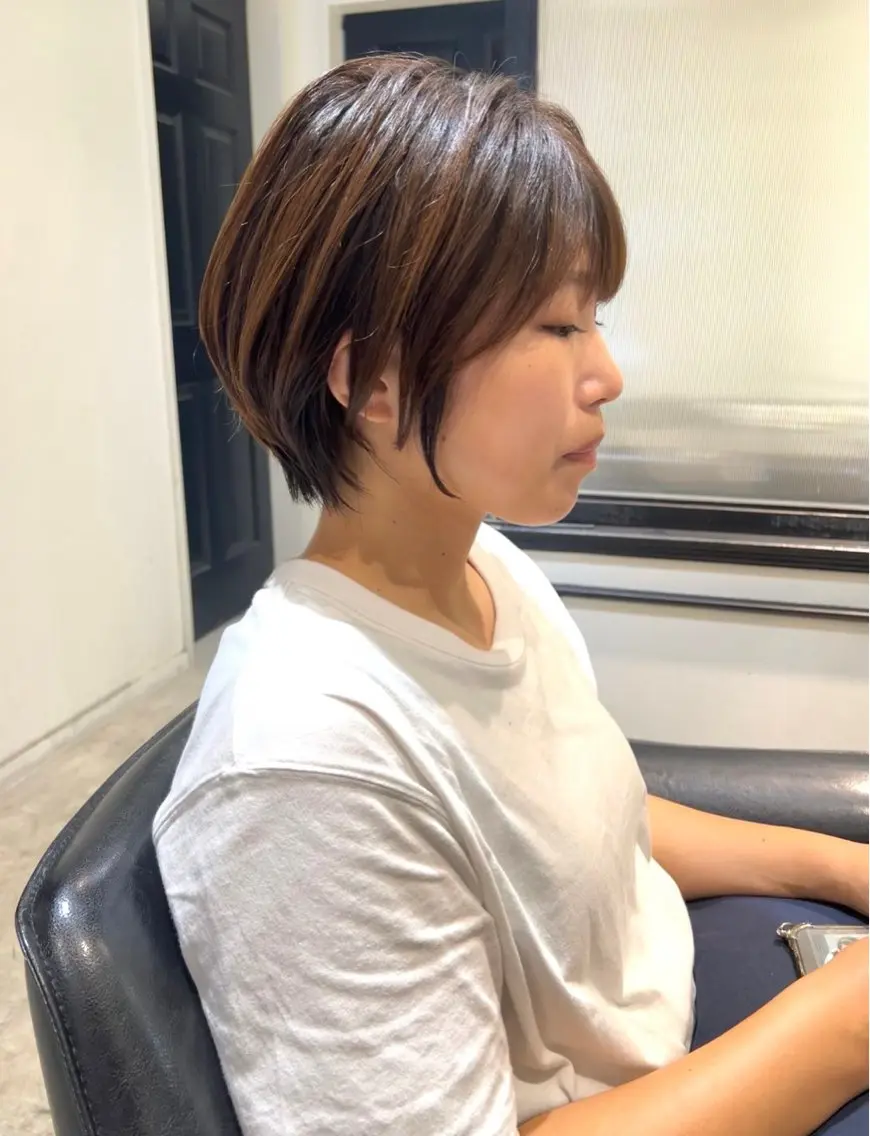 ショート カラー ヘアアレンジ ショートヘア TR付きカット無料✨ ✨いのうえもなみのヘアスタイル