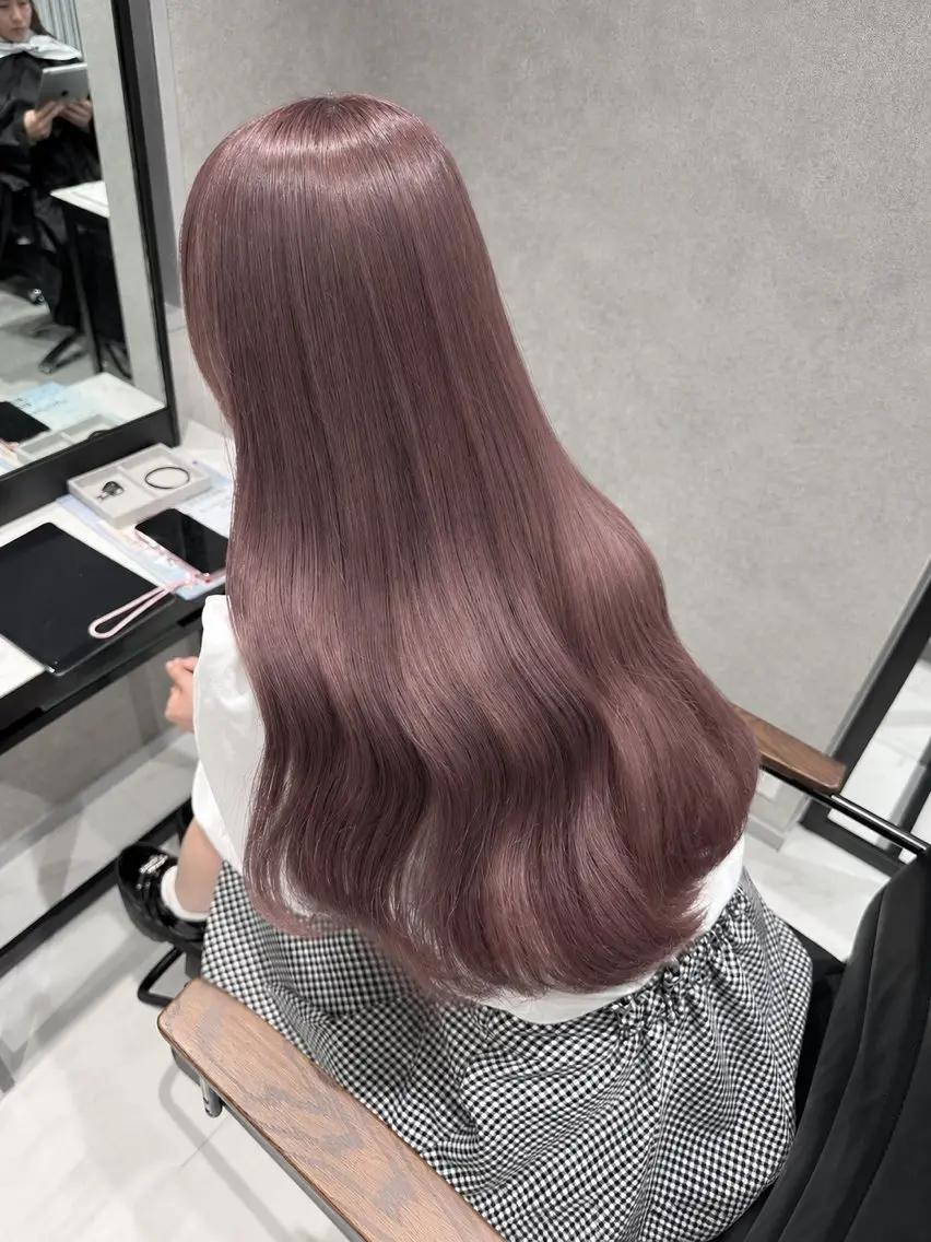 ロング カラー カット ヘアカラー トリートメント ダブルカラー/ヘアメ ツムギ🍸のヘアスタイル