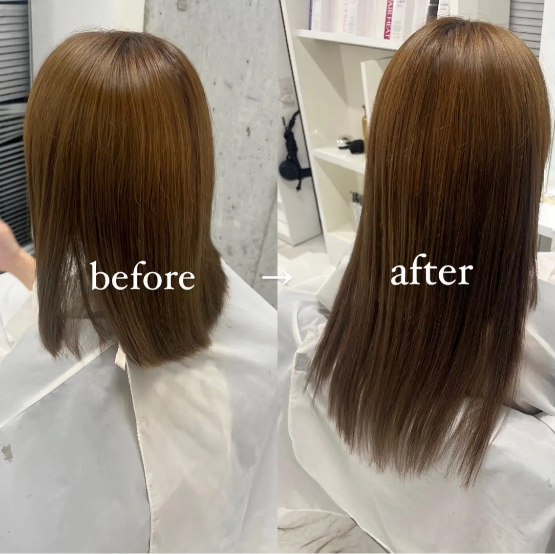 ロング シールエクステ エクステ エクステ りおな/髪質改善/ カラー /平尾のヘアスタイル
