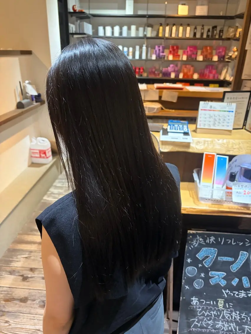 ロング カラー ブラウンカラー トリートメント ヘアカラー トリートメント 透明感カラー🩵/ 烏丸御池/小島雄太のヘアスタイル