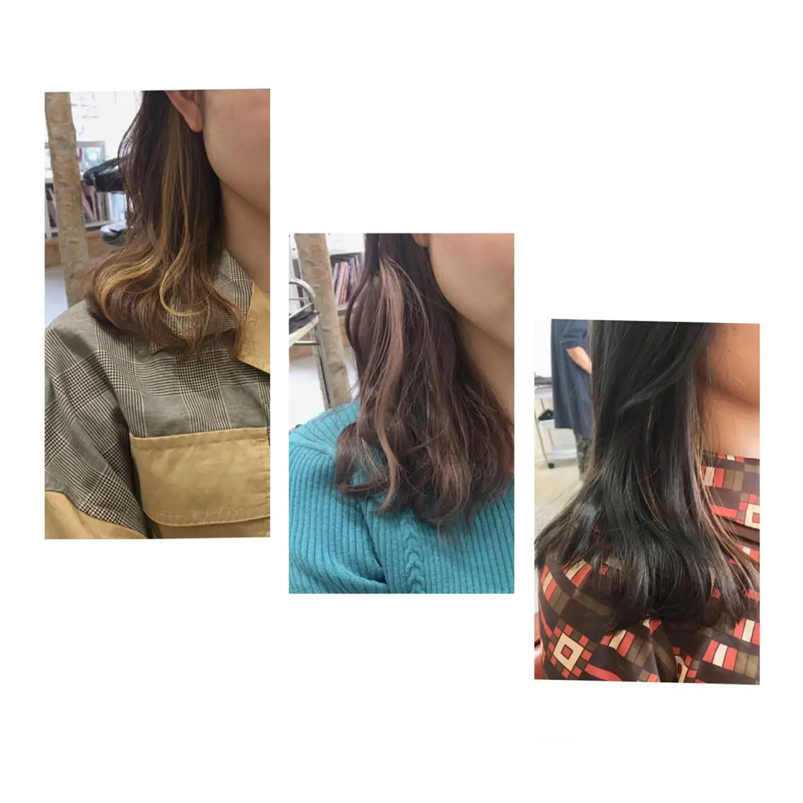 ミディアム カラー インナーカラー fio マナミのヘアスタイル