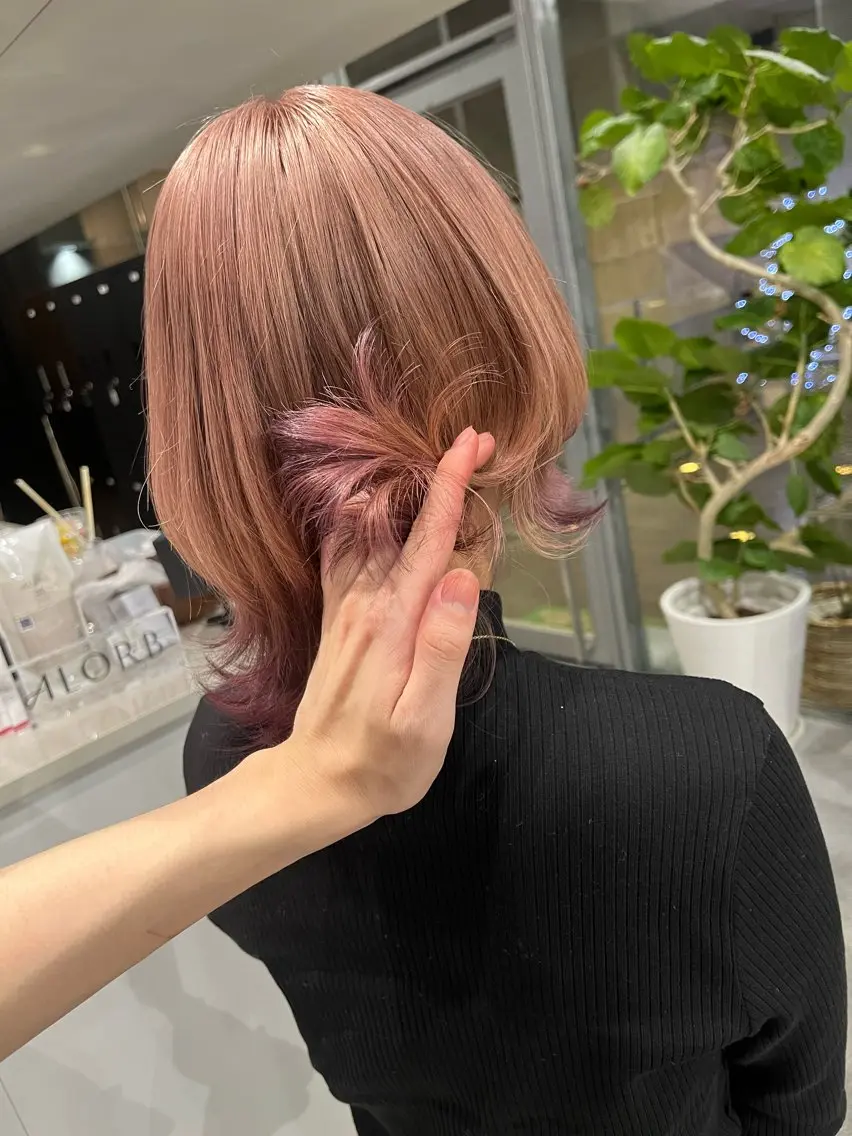 ミディアム カラー ウルフカット 複雑履歴修正/ keitoのヘアスタイル