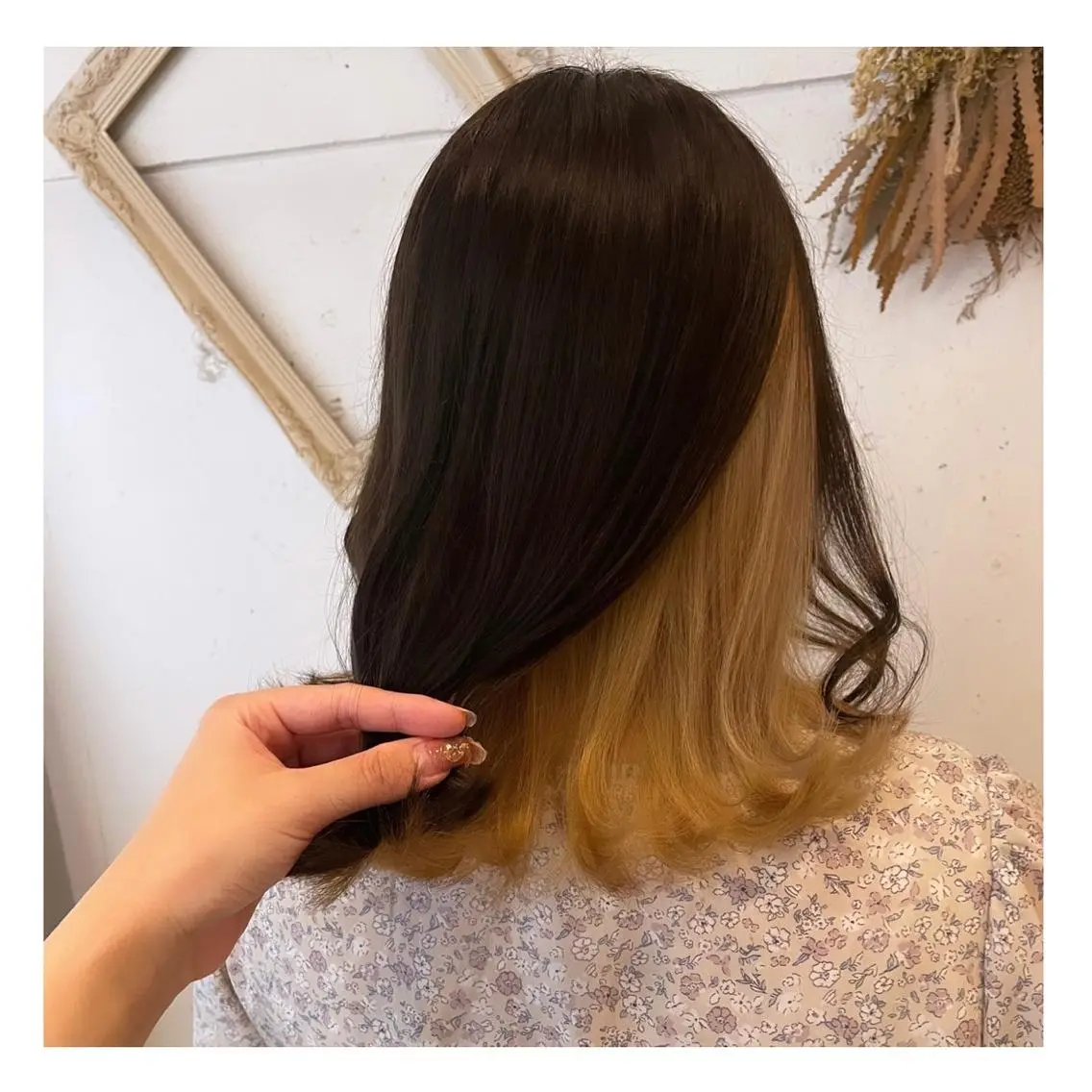 ミディアム カット ヘアカラー トリートメント ❁⃘ ち だ り さ ❁⃘のヘアスタイル