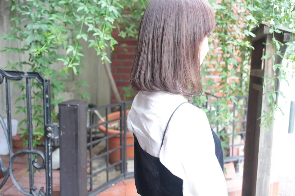 ロング クニモトハルナ ボブ/柔らかカラーのヘアスタイル