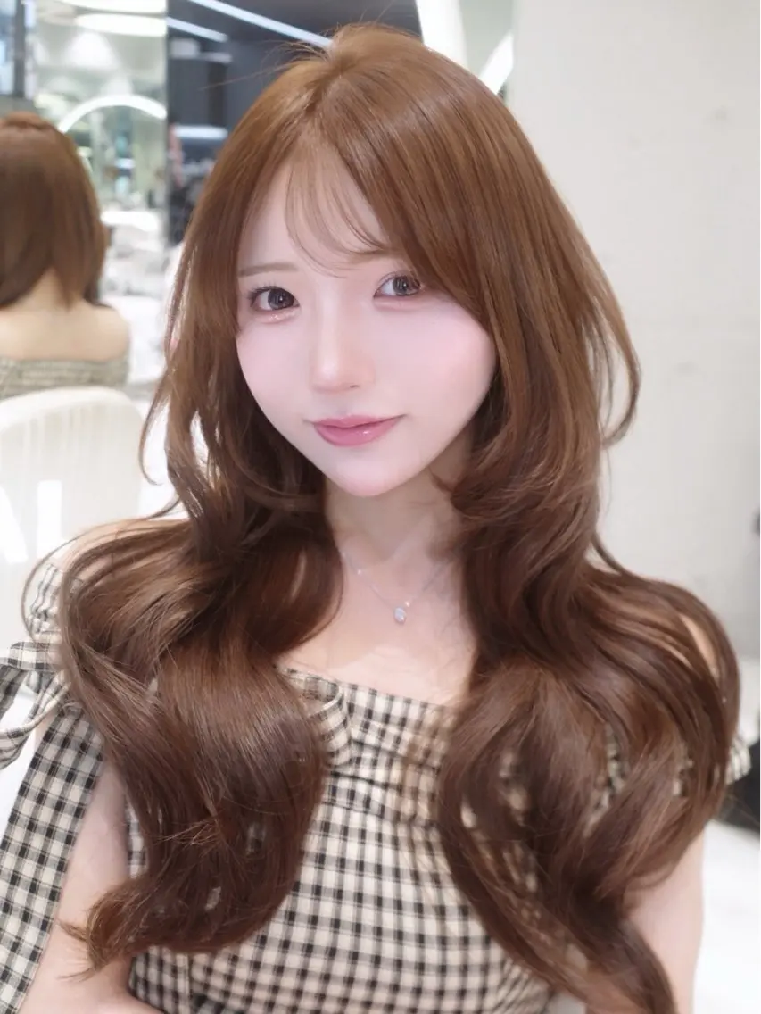 ロング カラー ヘアカラー トリートメント RioN/網紅ヘア 🩶透明感艶カラーのヘアスタイル