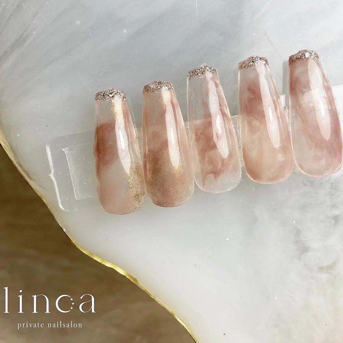 ネイル ニュアンスネイル シンプルネイル linoa nailのネイルデザイン