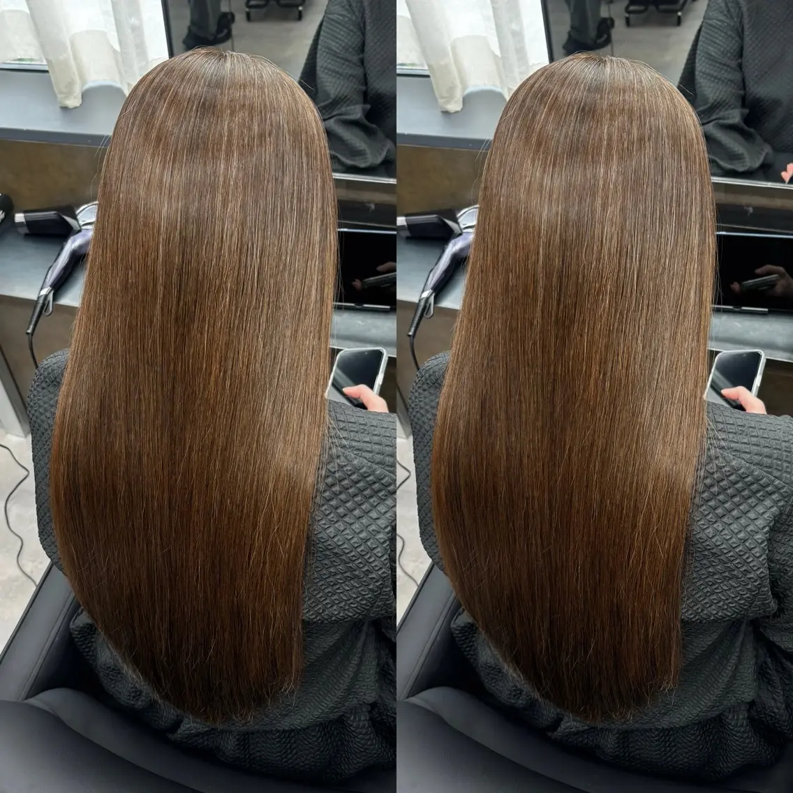 ロング カット ヘアカラー 縮毛矯正 トリートメント 今話題の艶髪矯正 美艶カラー/FUKAのヘアスタイル