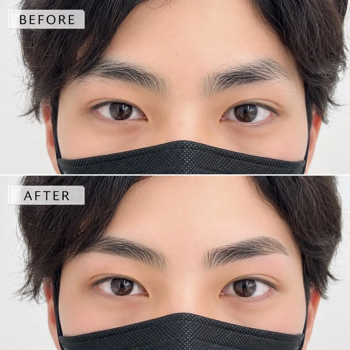 垢抜け最短コース　メンズ眉毛ワックス+パーマで理想の眉へ¥7800→¥5900の写真