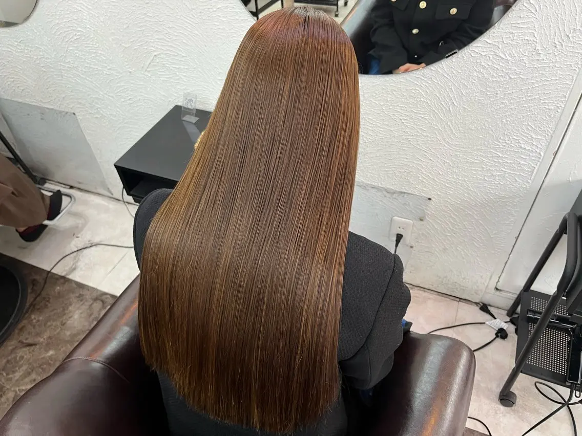 ロング カラー トリートメント YUI/透明感 ブリーチ❕髪質改善のヘアスタイル