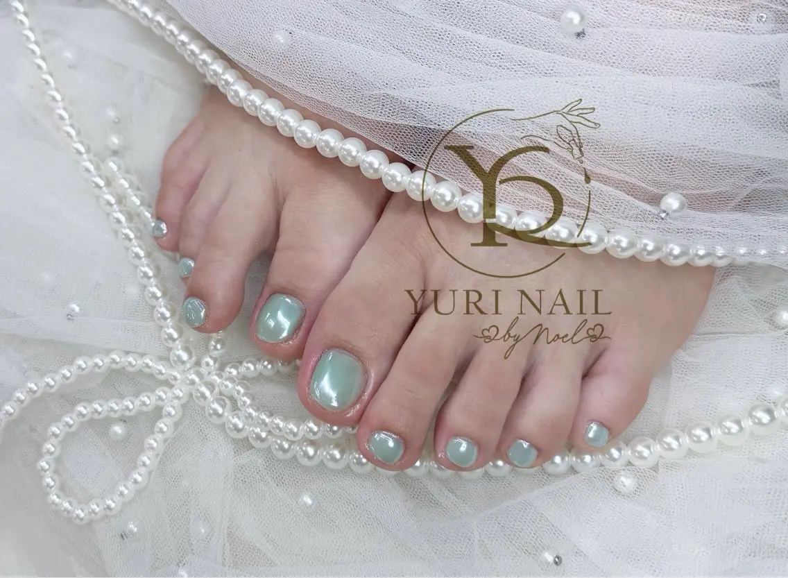 ネイル チークネイル フットネイル フレンチネイル グラデーション キラキラネイル ハンドネイル フットネイル ハンドケア YURI Nail Funabashiのネイルデザイン