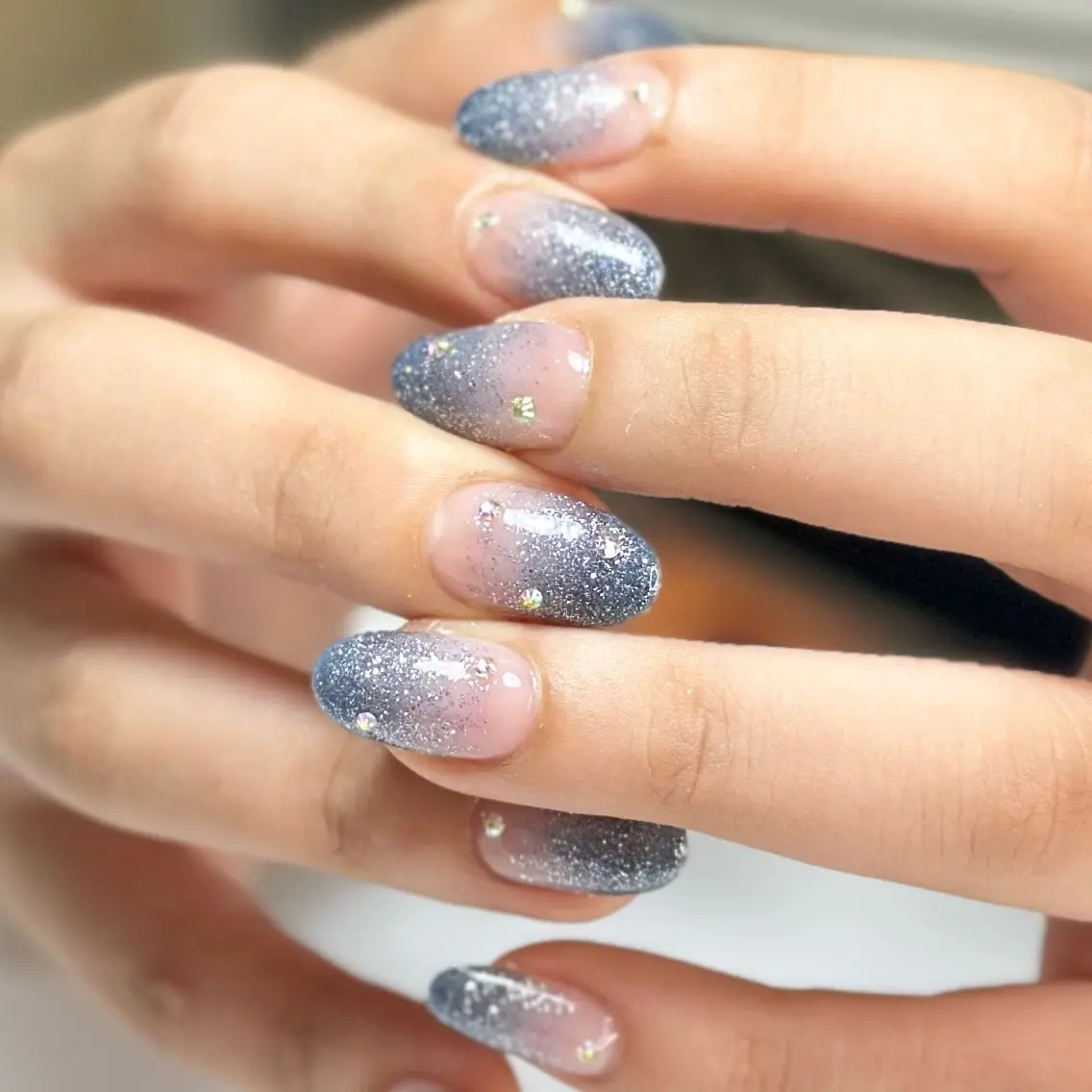 ネイル ストーンネイル HAIR&MAKE POSH 日暮里のネイルデザイン