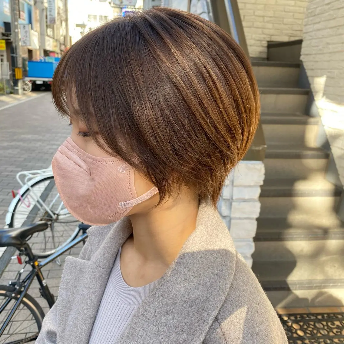 ショート カラー ミモリ ユウタのヘアスタイル