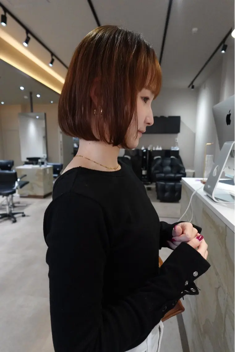 ショート ボブ カット ヘアカラー 山本 真生のヘアスタイル