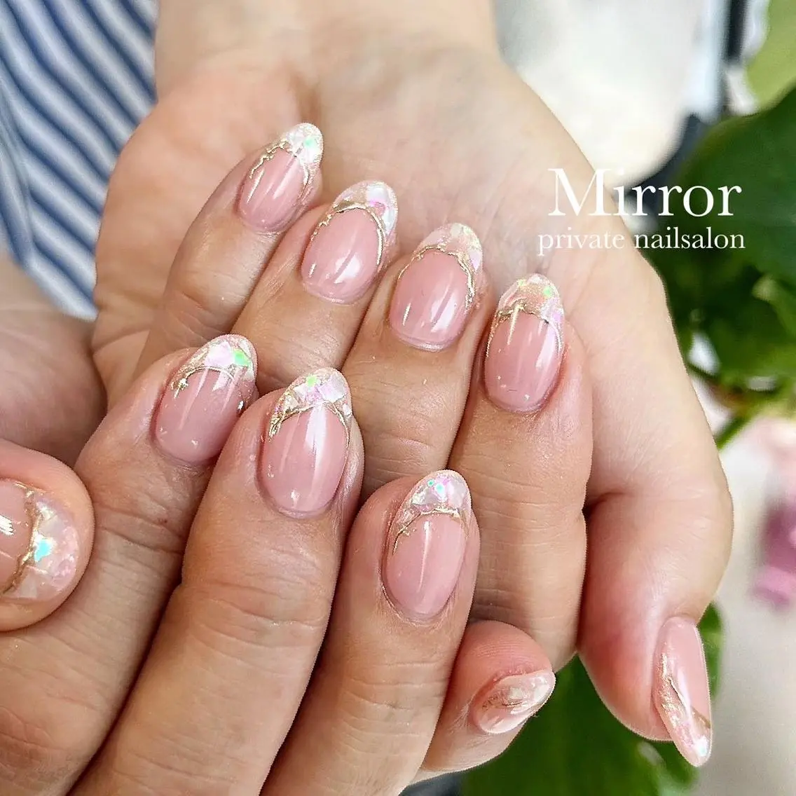 ネイル フレンチネイル nailsalon Mirrorのネイルデザイン