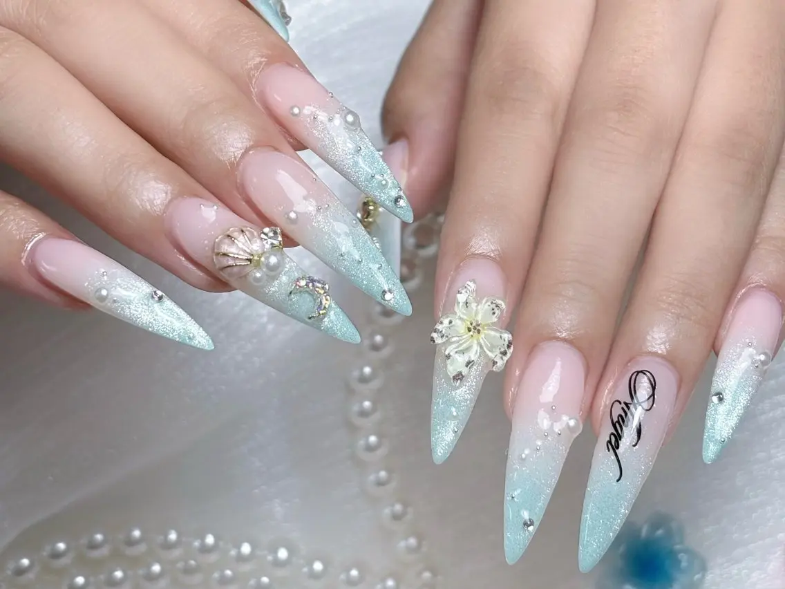 ネイル 長さ出し 韓国ネイル マグネットネイル スカルプネイル ネイルチップ ハンドネイル Sully Nail Labのネイルデザイン