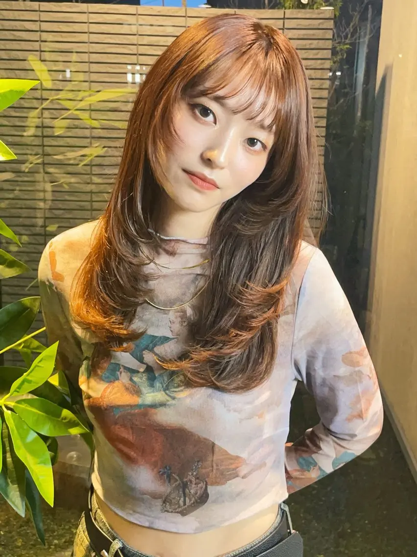 🍀韓国風ミニモ限定🍀【ブリーチ無しダブルカラー+1stepトリートメント】⭐️ブリーチ無しで高発色⭐️ダメージレスの写真