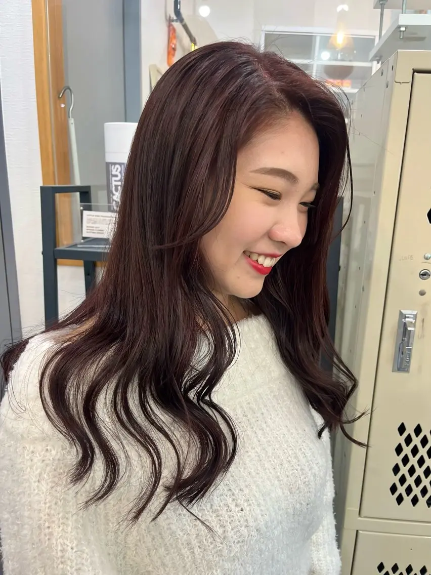 ロング カラー カット ヘアカラー トリートメント 🌼sunc HINAMI🌼のヘアスタイル