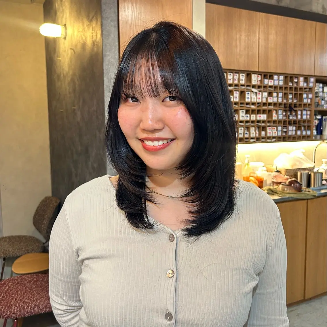 ミディアム ruup Aru ユウキのヘアスタイル