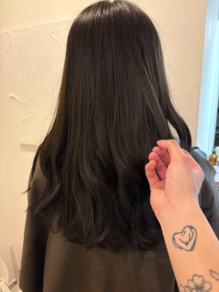 ロング カラー ブラウンカラー ヘアカラー 峰尾 陽斗のヘアスタイル