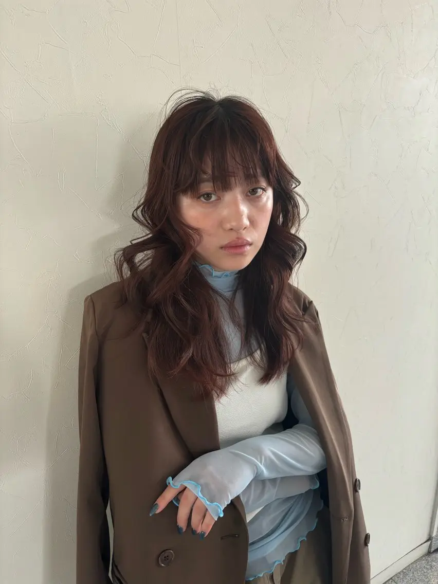 セミロング カラー kotone🦋艶髪 似合わせカットカラーのヘアスタイル