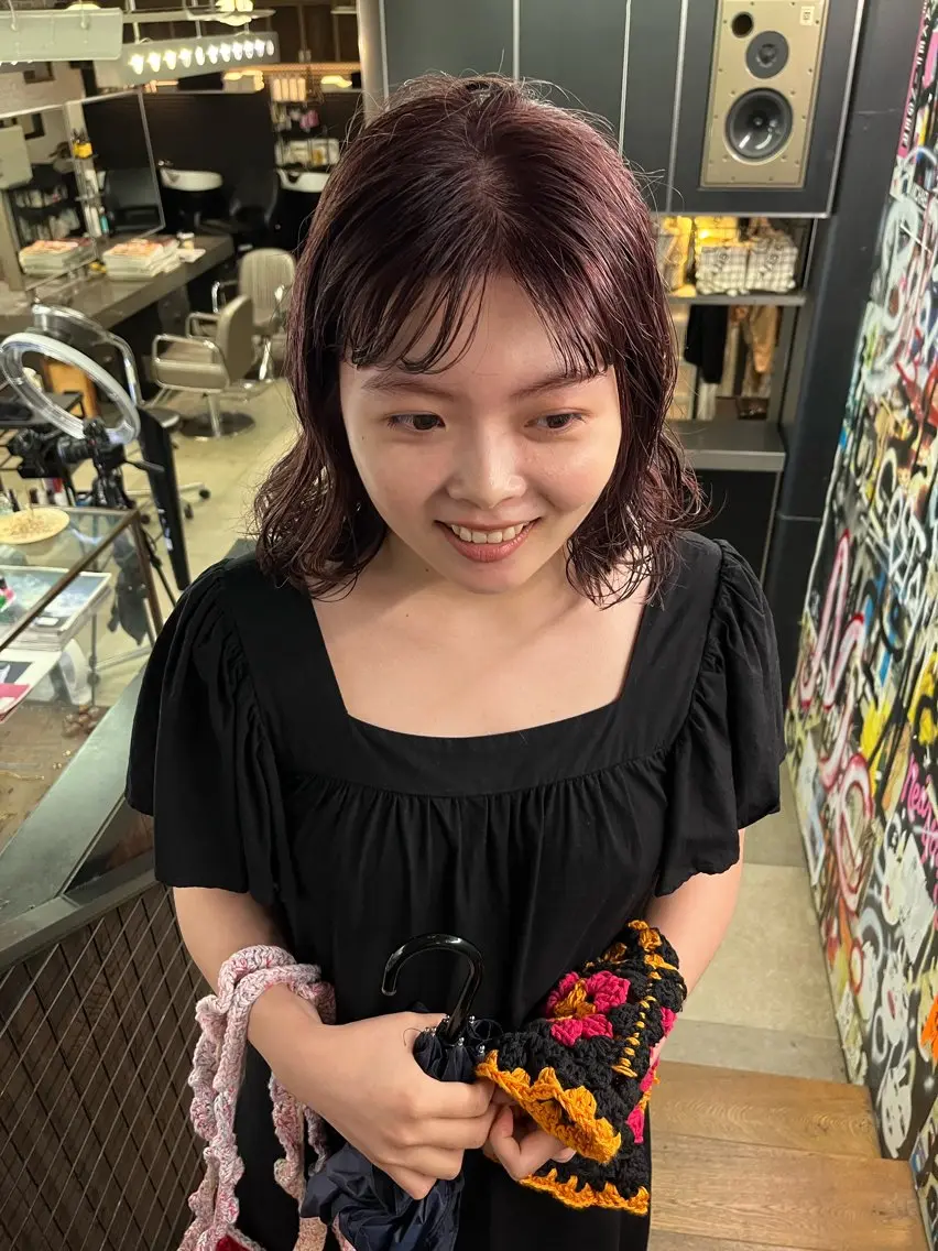 ミディアム カラー カット ヘアカラー eri kinjoのヘアスタイル
