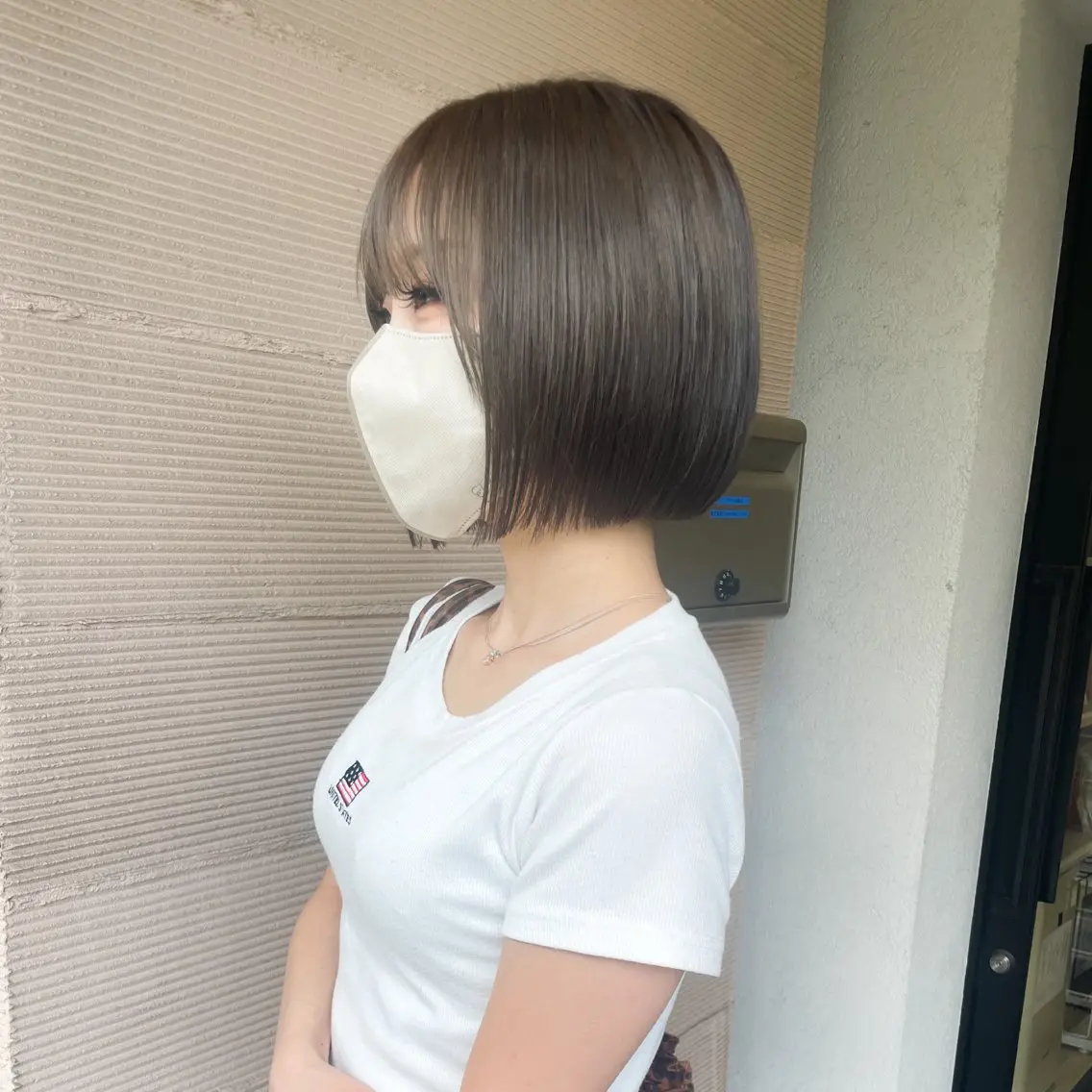 ミディアム ボブ カット ヘアカラー 似合わせヘア🤍 面田法子のヘアスタイル