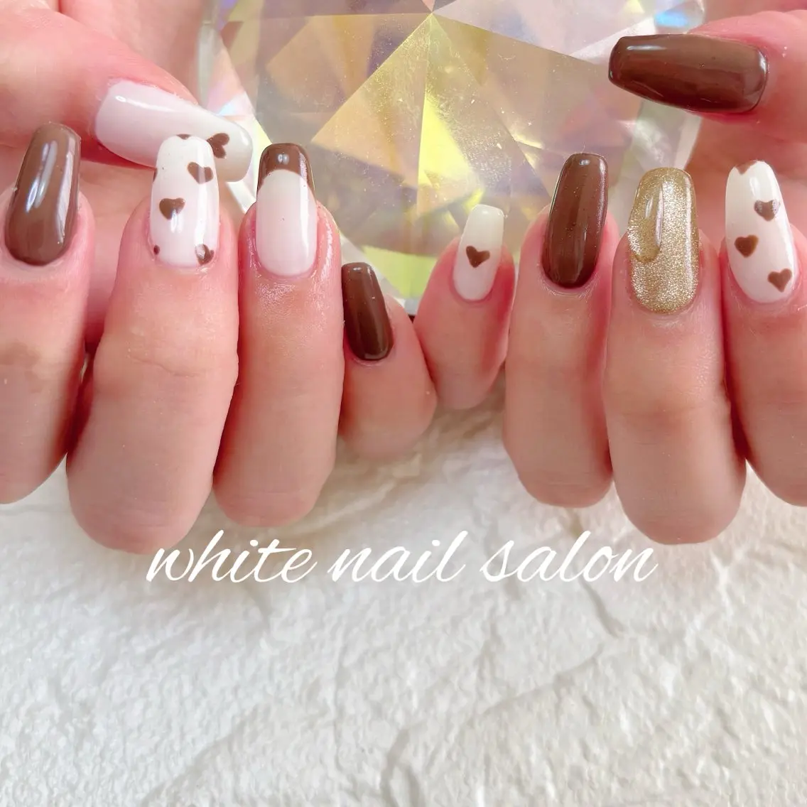 ネイル フットネイル 持ち込み ハンドネイル white nail salonのネイルデザイン