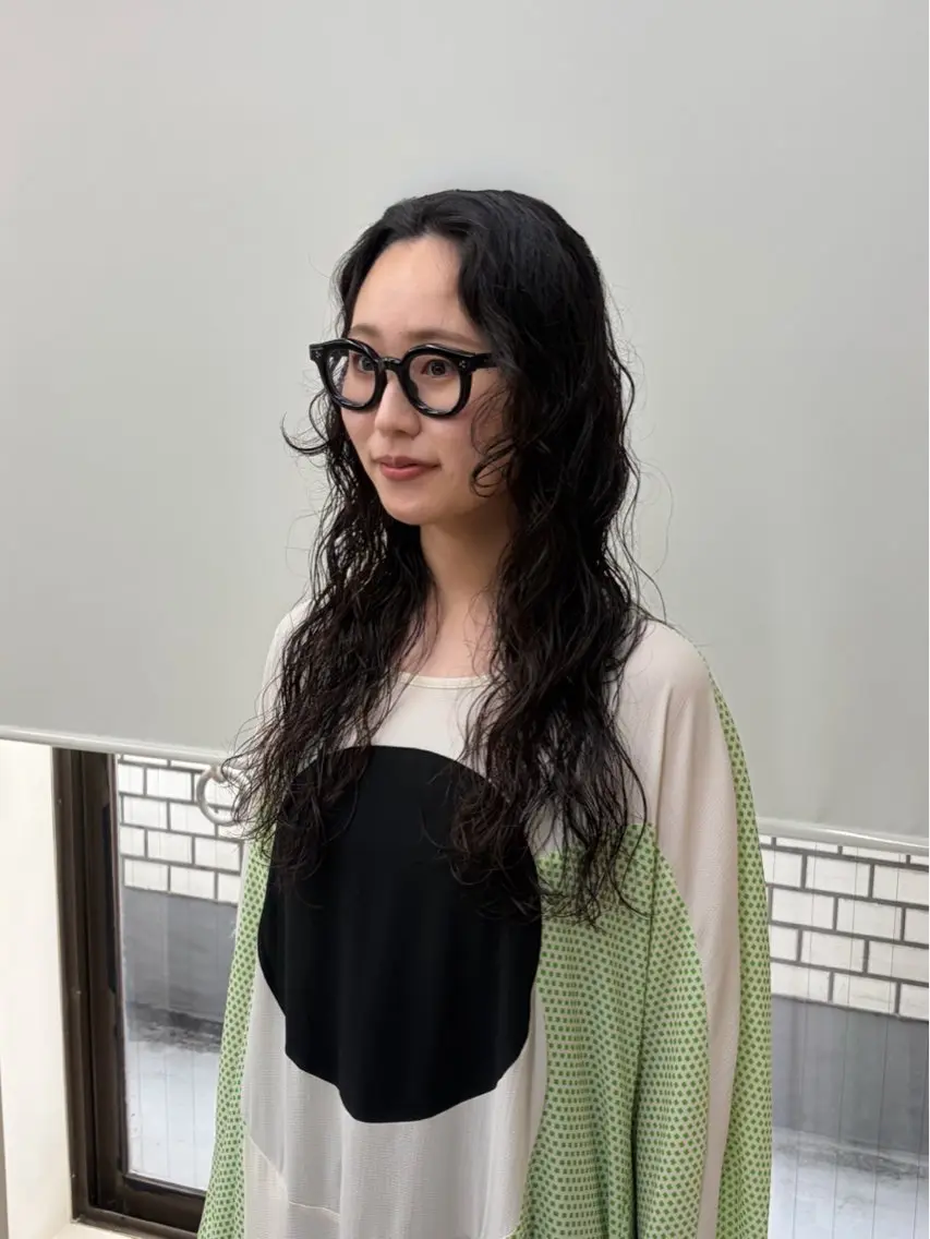 ロング パーマ カット パーマ トリートメント 厩橋 崇のヘアスタイル