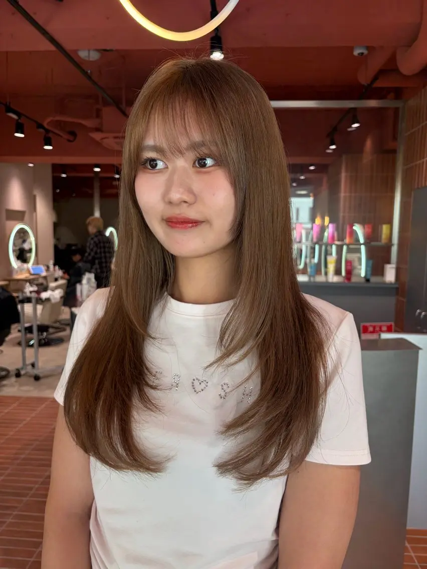 ロング カラー ヘアカラー トリートメント リピート率No1透明 感カラー/HANAのヘアスタイル