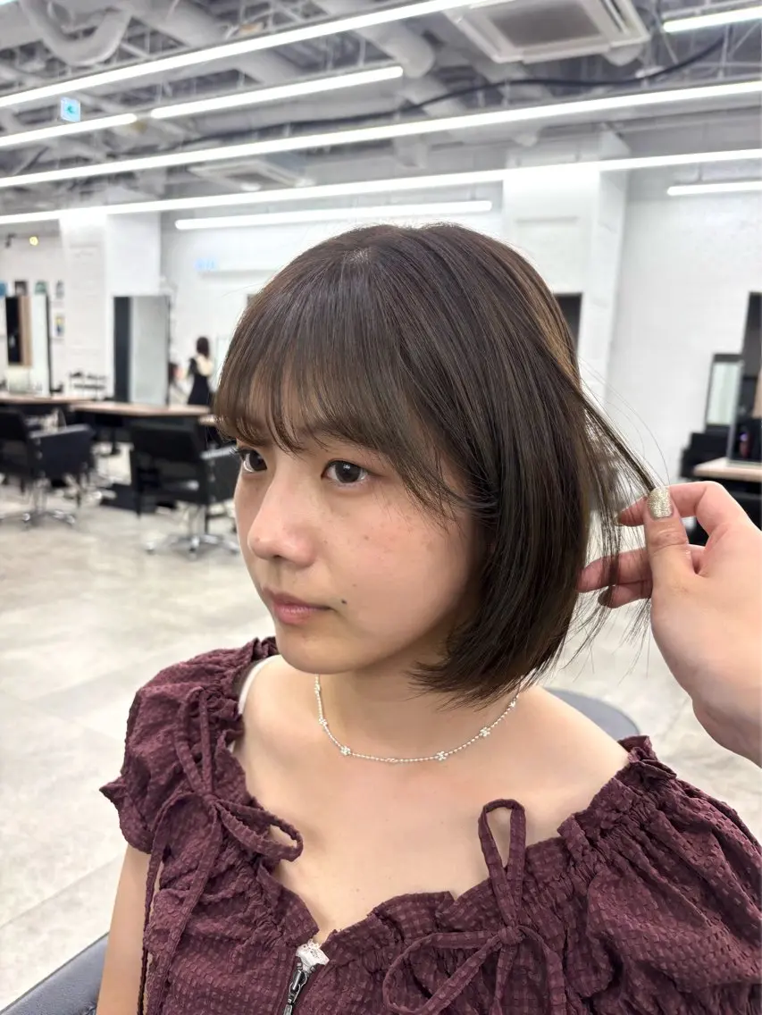ショート カラー ヘアカラー トリートメント 艶髪カラー/透明感/ 髪質改善/YUIKOのヘアスタイル
