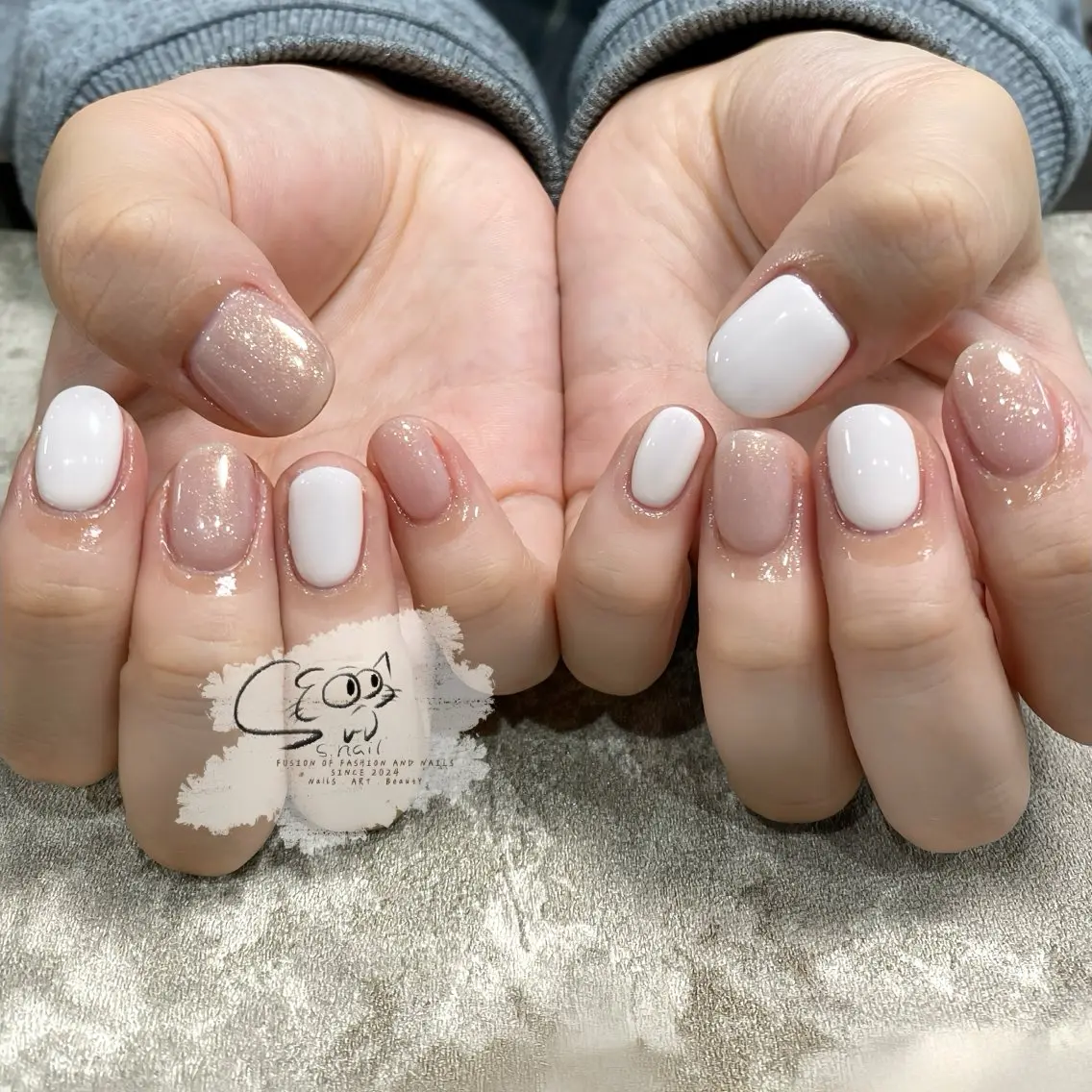 ネイル チークネイル フレンチネイル グラデーション マグネットネイル ワンカラーネイル S.nail _のネイルデザイン